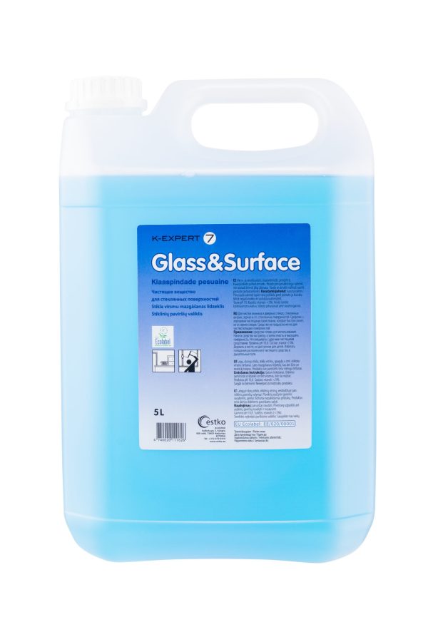 K-EXPERT 7 GLASS&SURFACE klaaspindade pesuaine 5L