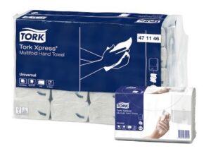 Tork Xpress Multifold universaalne lehträtik, 2x valge, 190 lehte pakis, 20 pakki kastis