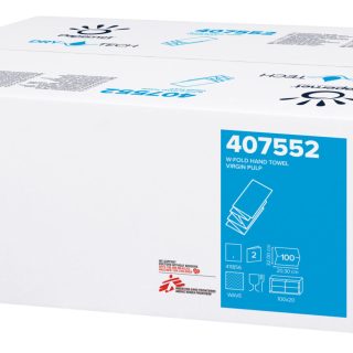 Papernet® DryTech W-Fold 2-kihiline Lehträtik 100 lehte, mõõdud 20,3x32 cm, 20 pakki