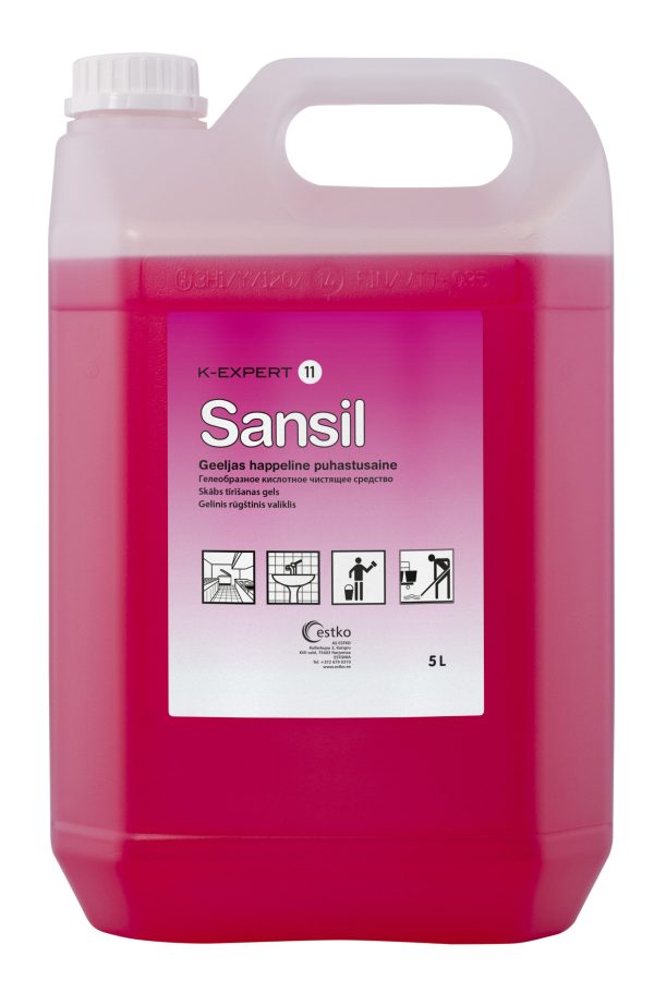 KE 11 Sansil geeljas happeline puhastusgeel 5l