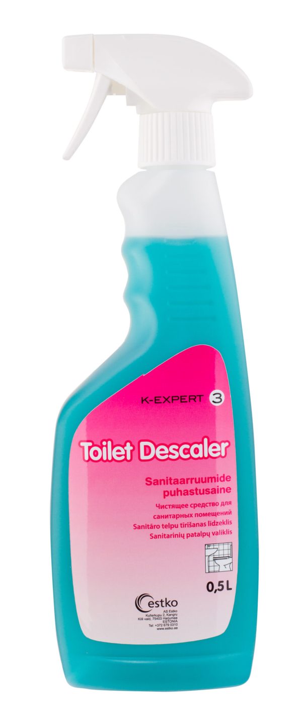 KE 3 Toilet Descaler sanitaarruumide puhastusaine 0,5l pihustiga