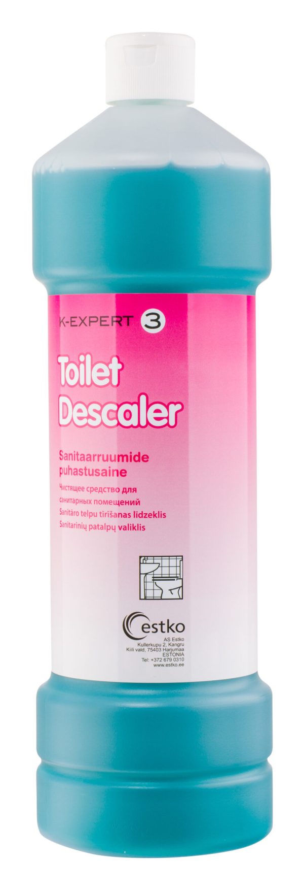 KE 3 Toilet Descaler sanitaarruumide puhastusaine 1l