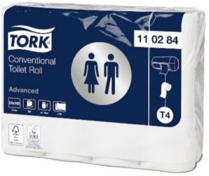 Tualettpaber Tork Con Adv T4 2x 34.7m rullis, 24rl/kast