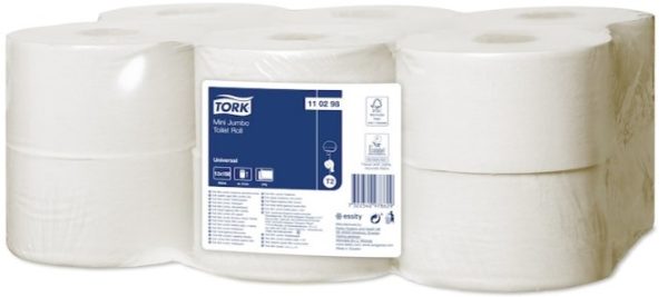 Tork Mini Jumbo T2 Universaalne tualettpaber 150m, 2-kihiline, 12 rulli pakis