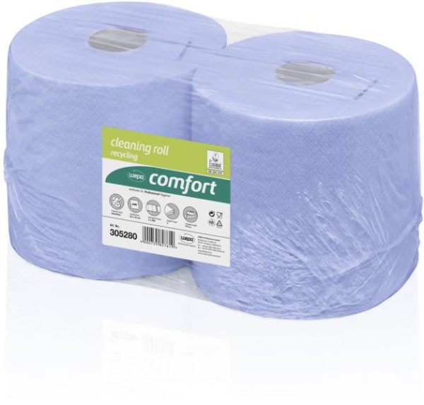 Satino Cleaning Roll, 2x rullpühkepaber 23cm, sinine, 2×350 m