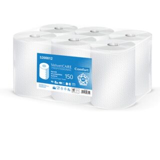Lumivalge 2-kihiline rullkätepaber, 150m, 100% tselluloos
