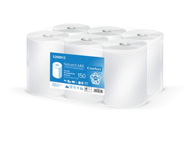Lumivalge 2-kihiline rullkätepaber, 150m, 100% tselluloos